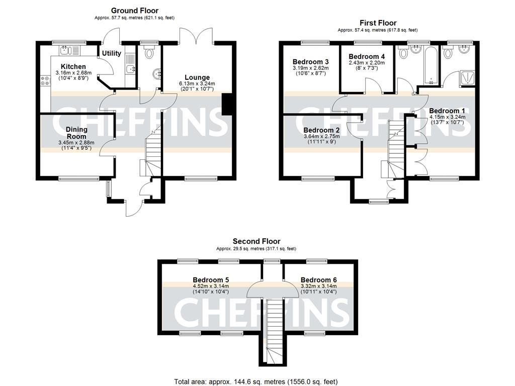 Floorplans For Granary End, Witchford, Ely