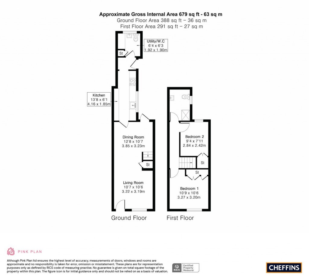 Floorplans For Catharine Street, Cambridge