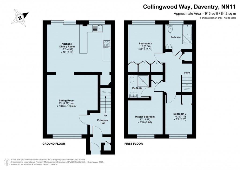 Floorplans For Collingwood Way, Daventry, NN11