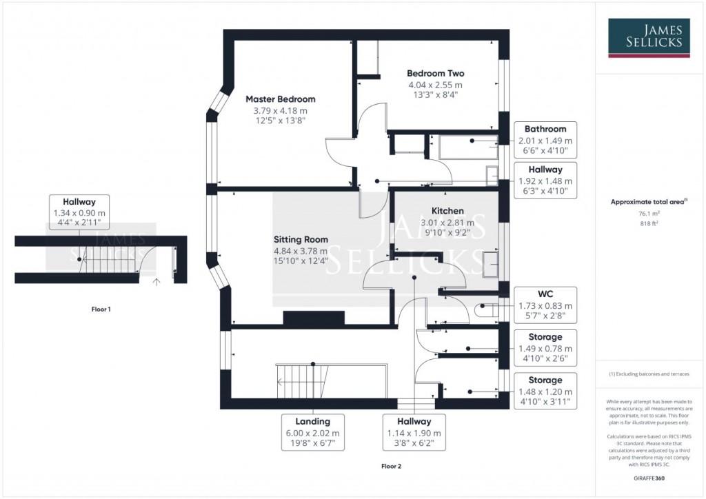 Floorplans For Elmfield Avenue, Stoneygate, Leicester