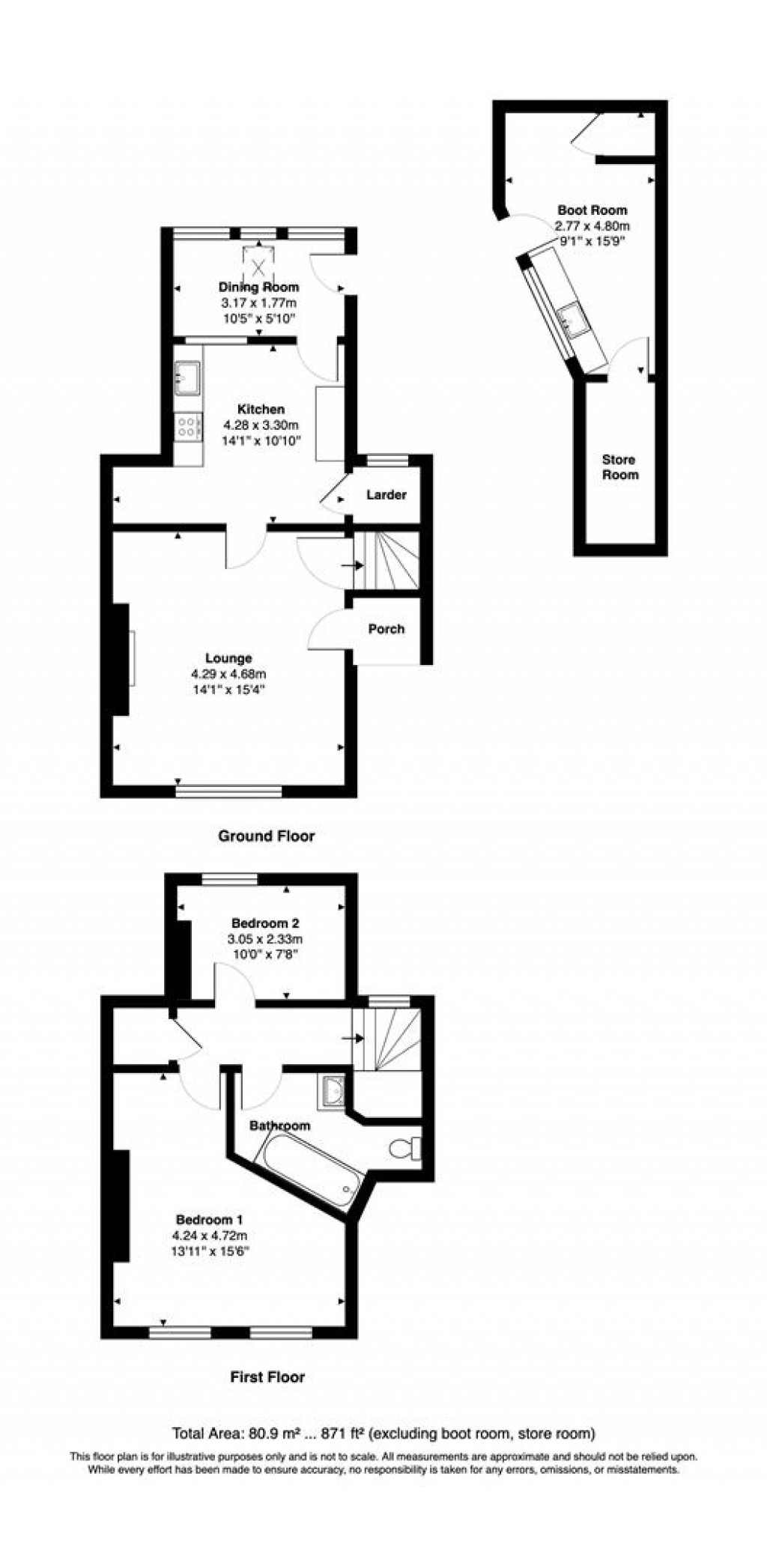 Floorplans For Upottery, Honiton