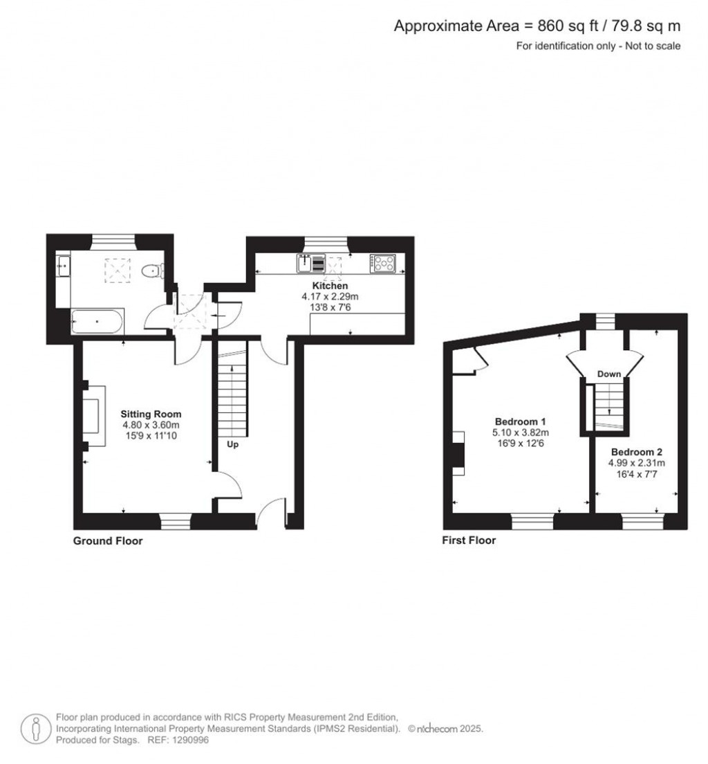 Floorplans For Whitebrook Cottages, Holcombe Rogus, Wellington