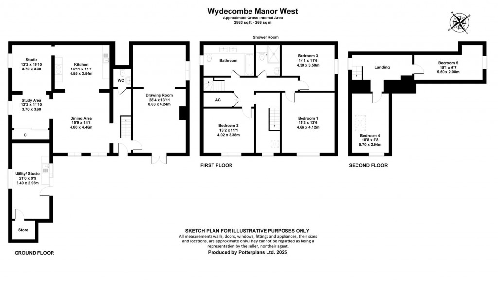 Floorplans For Whitwell, Isle of Wight