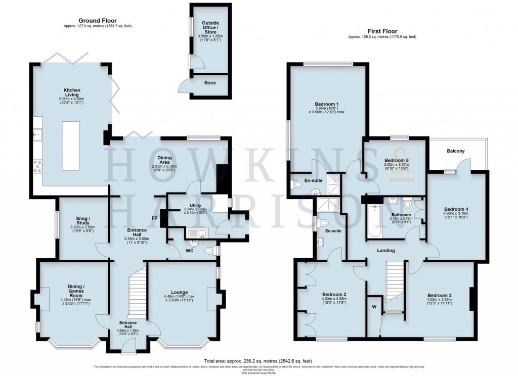 Floorplans For Normanton Road, Packington, LE65