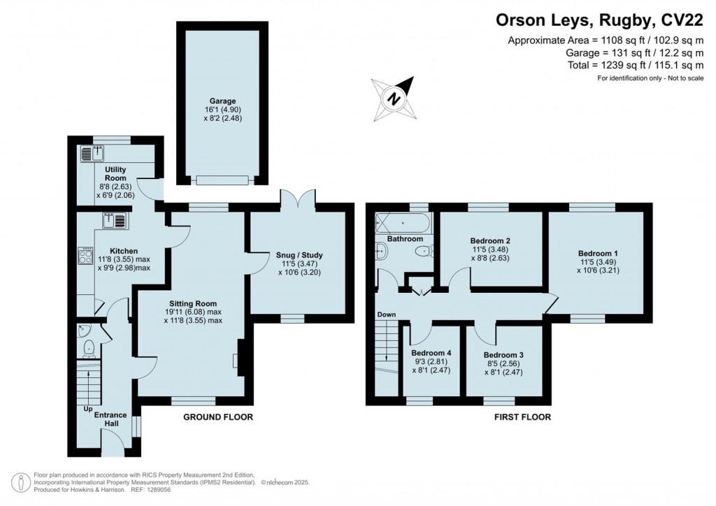Floorplans For Orson Leys, Hillside, Rugby, CV22