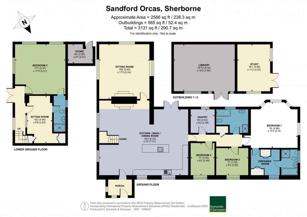 Floorplans For Sandford Orcas, Sherborne, Dorset