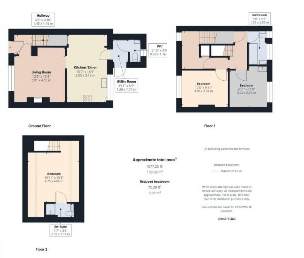 Floorplans For Ellesdon, Charmouth, Bridport