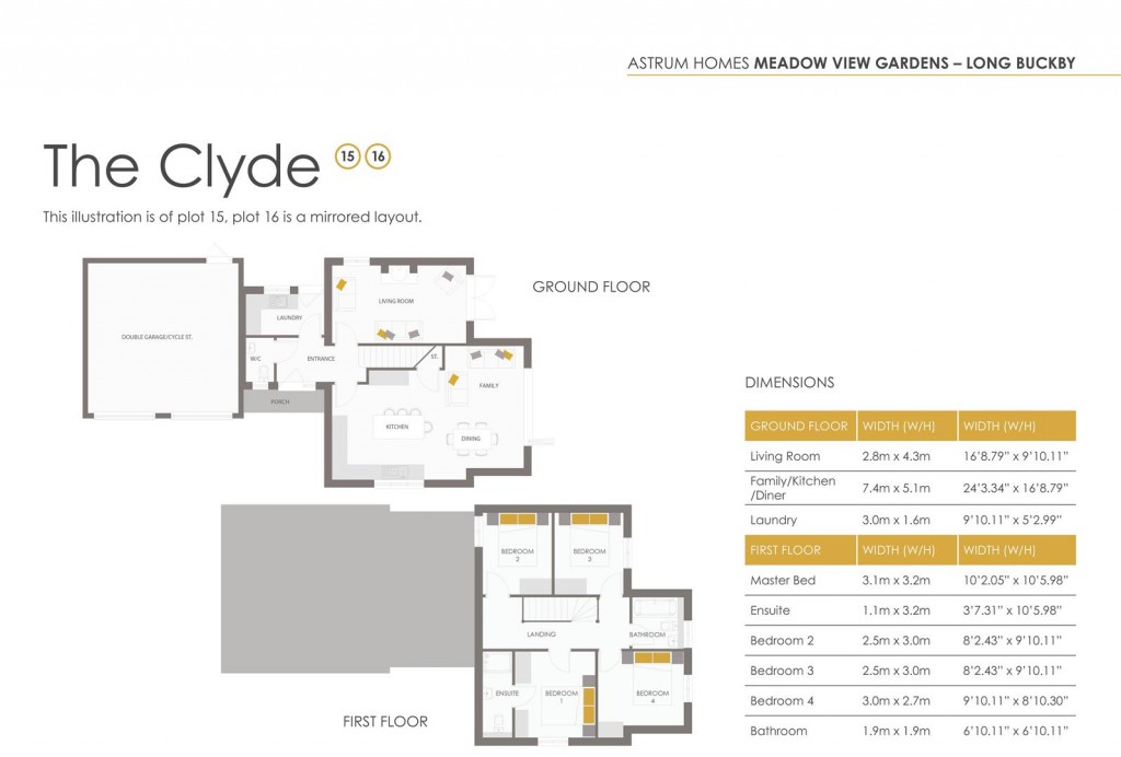 Floorplans For Meadow View Gardens, Long Buckby, NN6