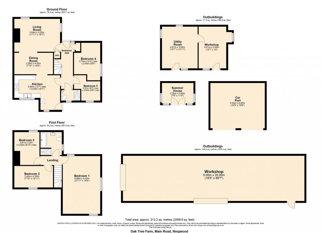 Floorplans For Ningwood, Isle of Wight