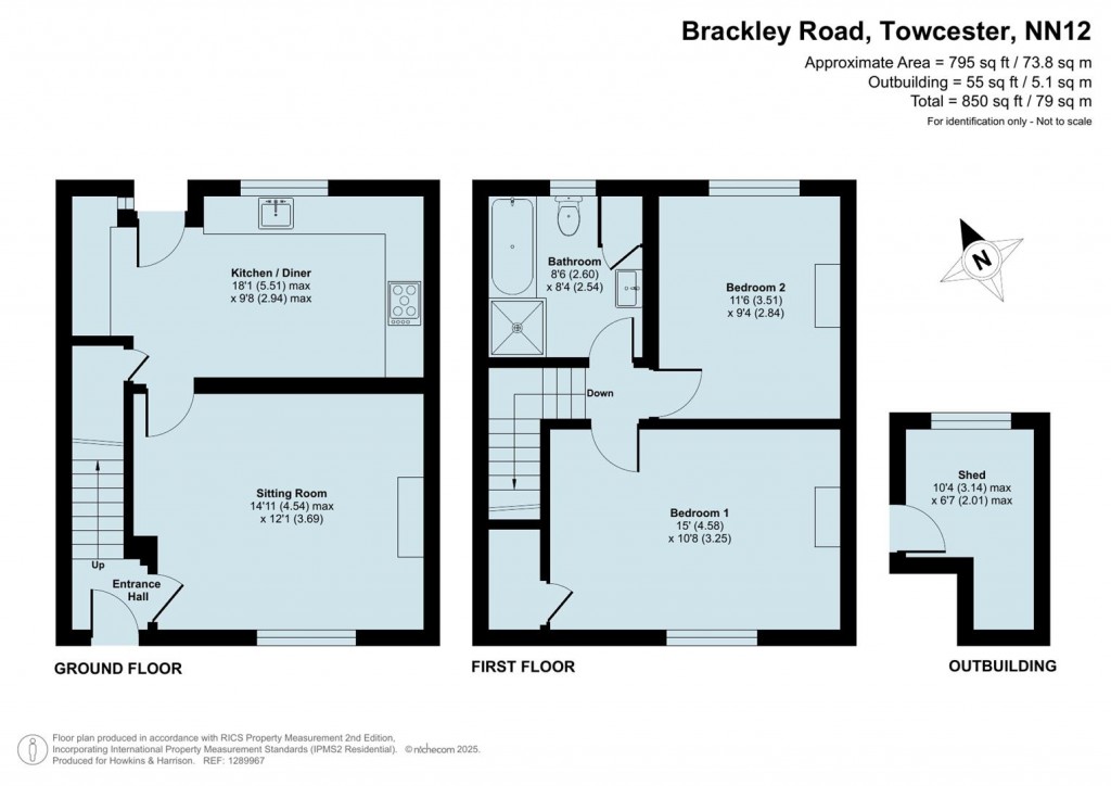 Floorplans For Brackley Road, Towcester, NN12