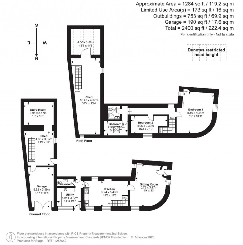 Floorplans For West Street, Wiveliscombe, Taunton