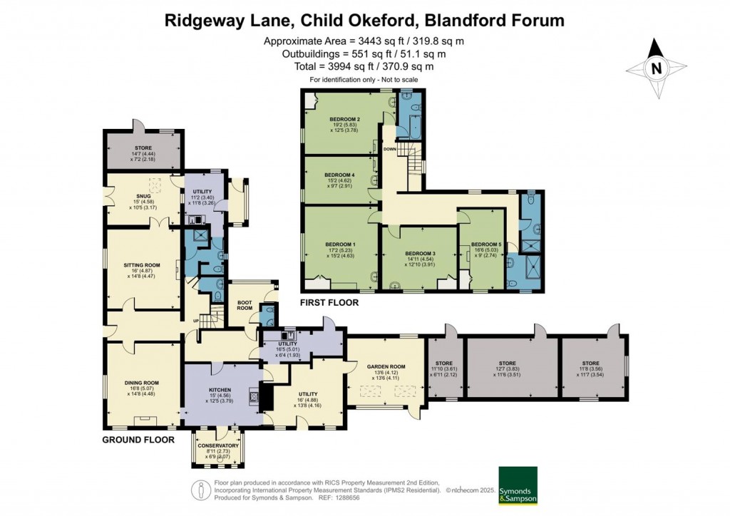 Floorplans For Ridgeway Lane, Child Okeford, Blandford Forum