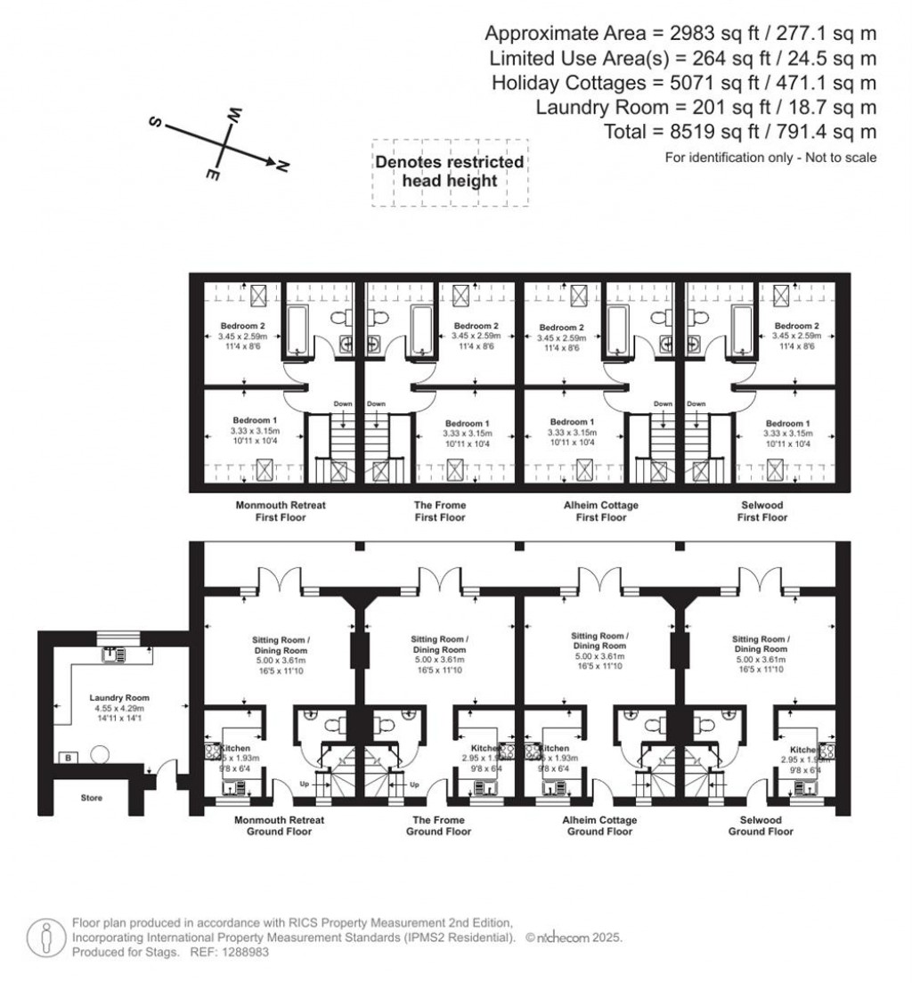 Floorplans For Whitechapel Lane, Beckington, Bath