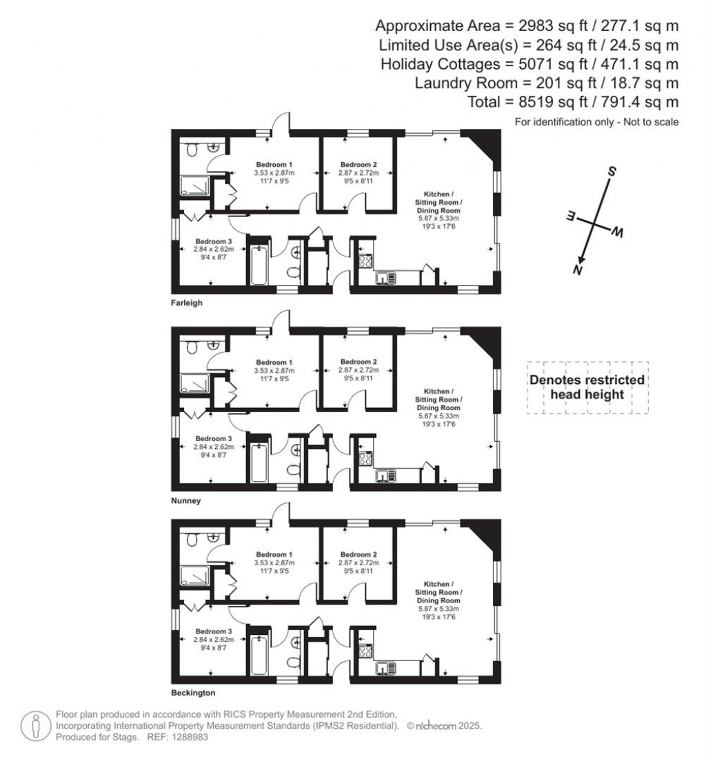 Floorplans For Whitechapel Lane, Beckington, Bath