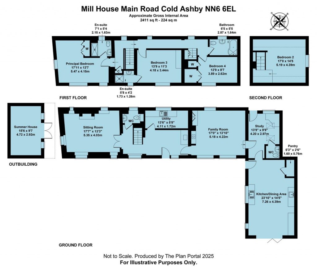 Floorplans For Main Street, Cold Ashby, Northampton, NN6