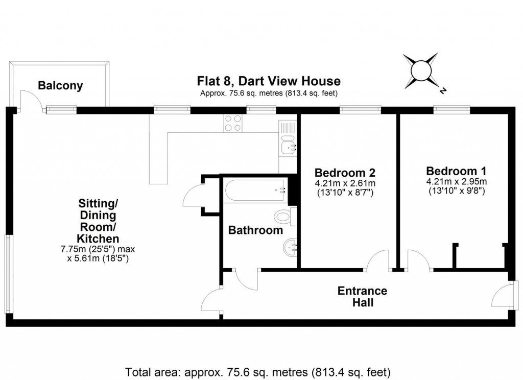 Floorplans For Baltic Way, Totnes
