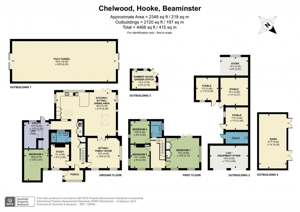 Floorplans For Hooke, Beaminster