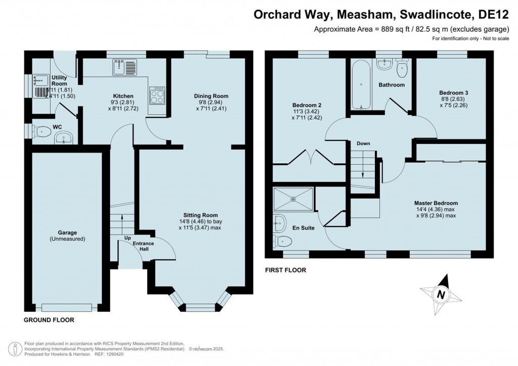 Floorplans For Orchard Way, Measham, DE12