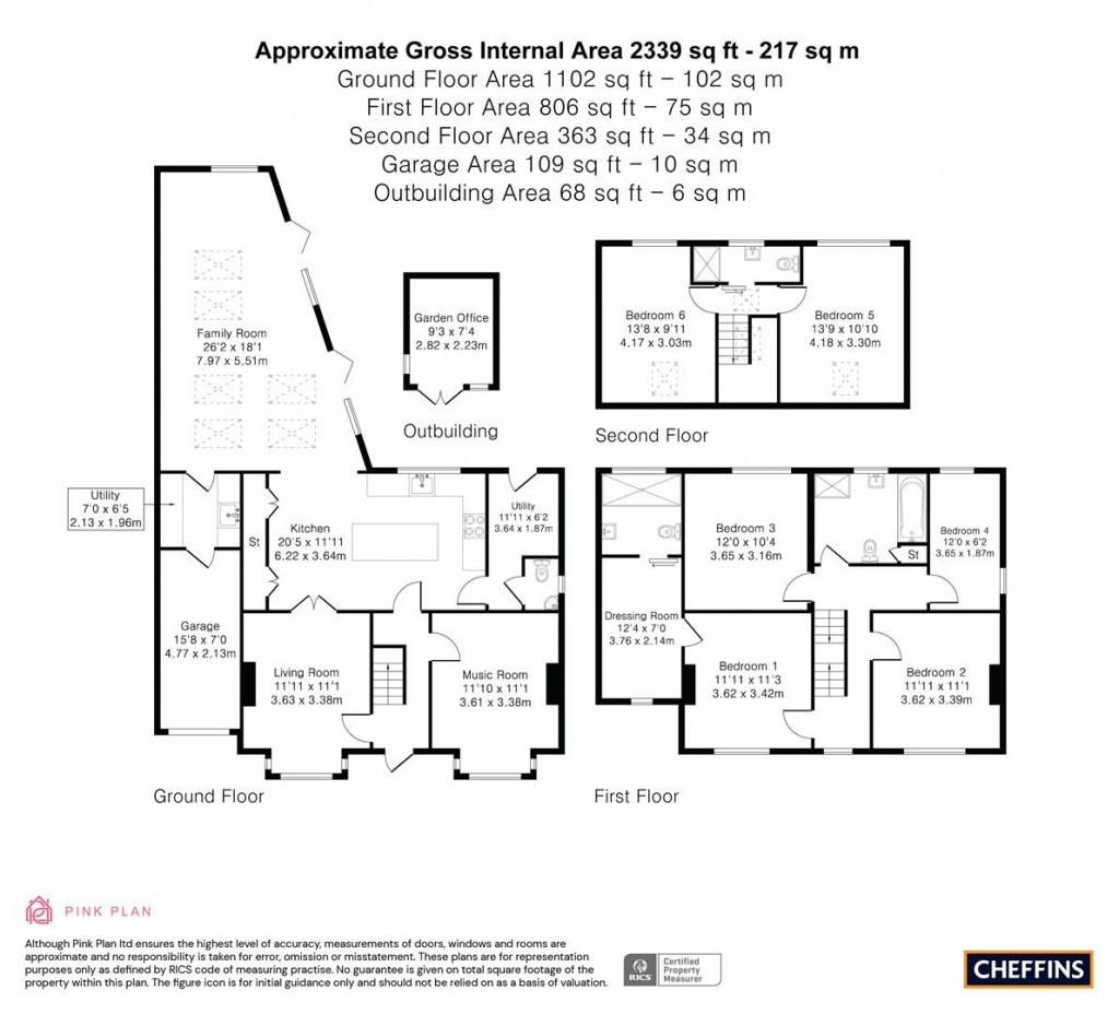 Floorplans For Shelford Road, Trumpington