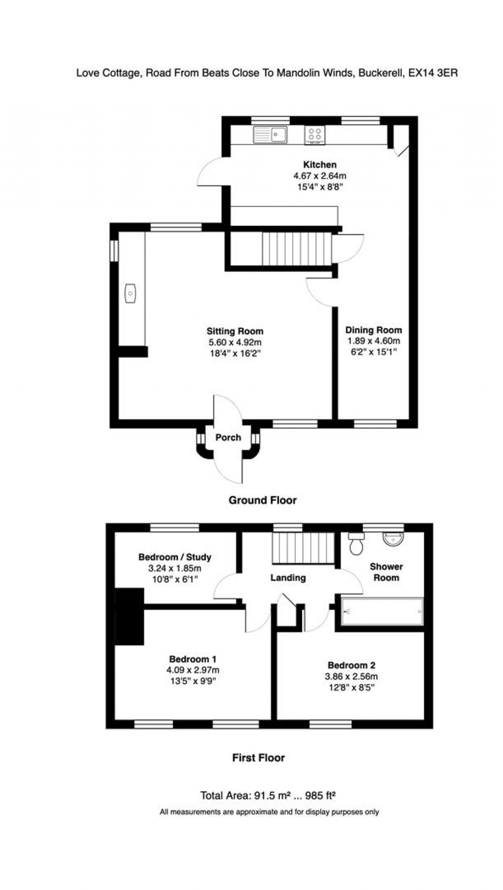 Floorplans For Buckerell, Honiton