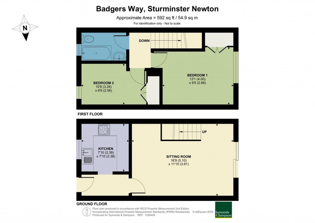 Floorplans For Badgers Way, Sturminster Newton