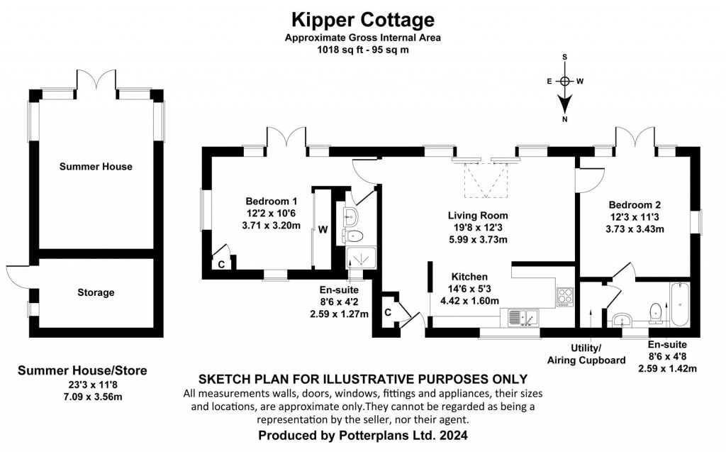 Floorplans For Wootton Bridge, Isle of Wight