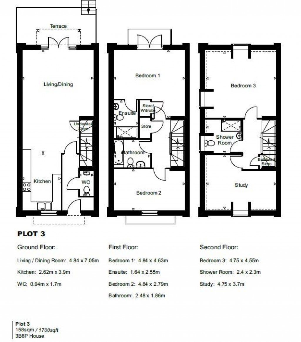 Floorplans For Litchdon Street, Barnstaple