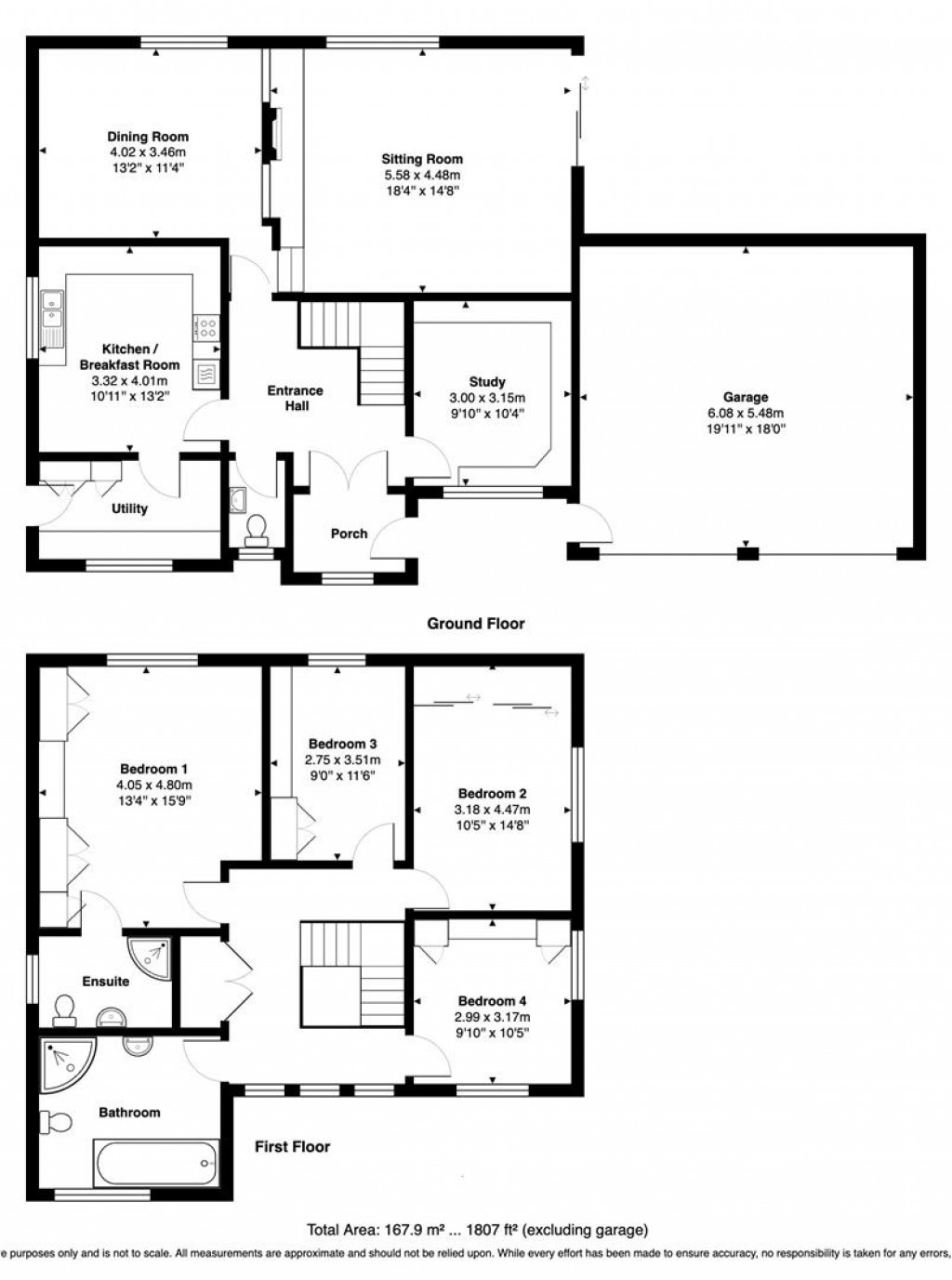 Floorplans For West Hill Road, West Hill, Ottery St. Mary