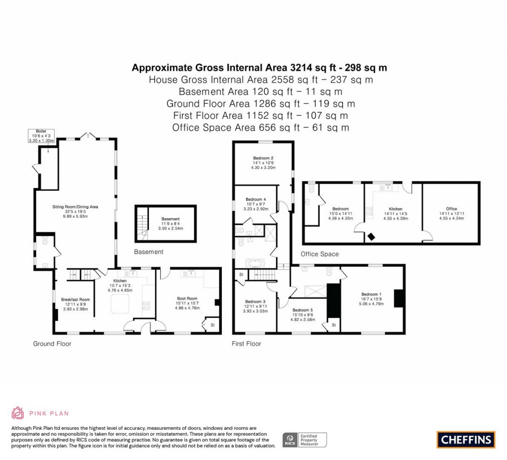 Floorplans For Dassels, Braughing, Ware