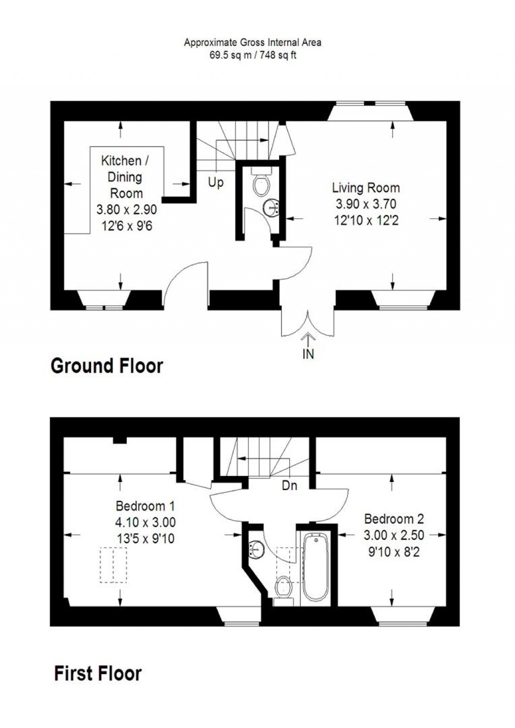 Floorplans For Barton Leys, Berry Pomeroy, Totnes