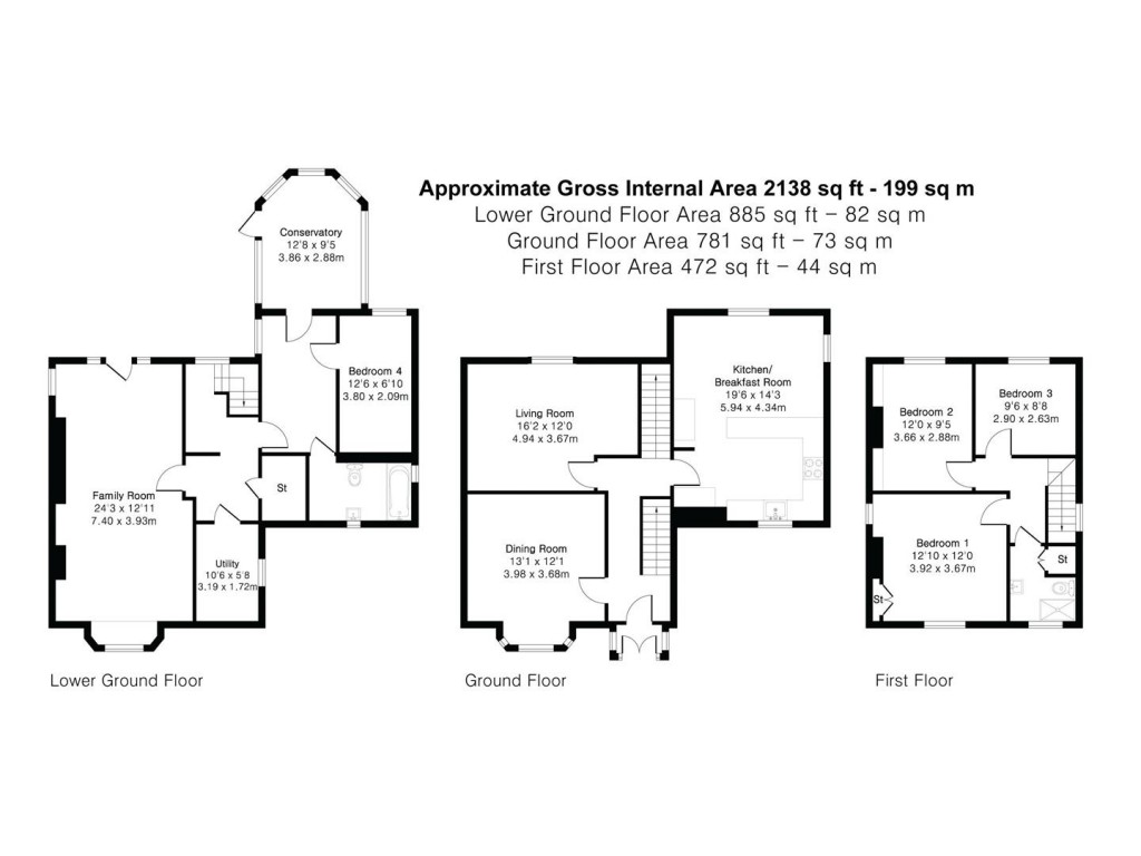 Floorplans For Ashdon Road, Saffron Walden