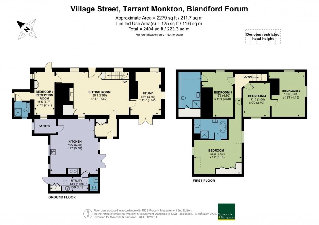Floorplans For Tarrant Monkton, Blandford Forum
