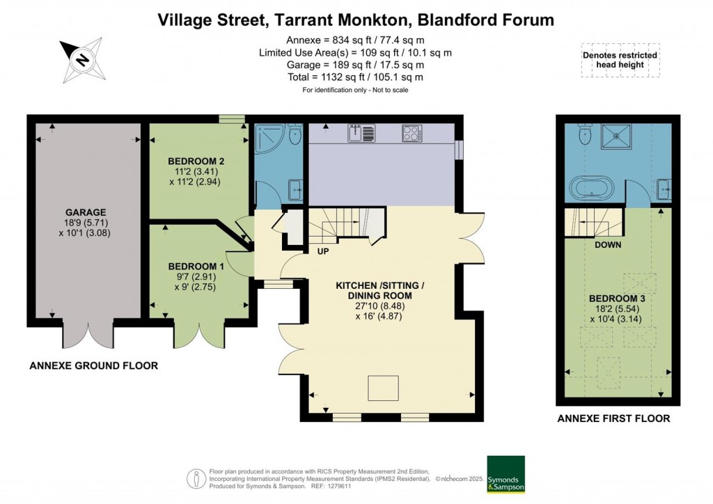 Floorplans For Tarrant Monkton, Blandford Forum