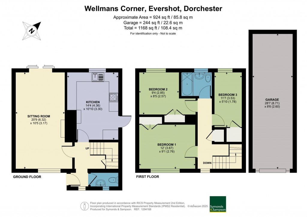 Floorplans For Wellmans Corner, Evershot, Dorchester
