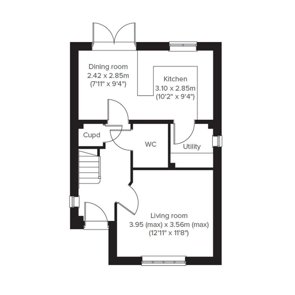 Floorplans For Clovelly Road, Bideford
