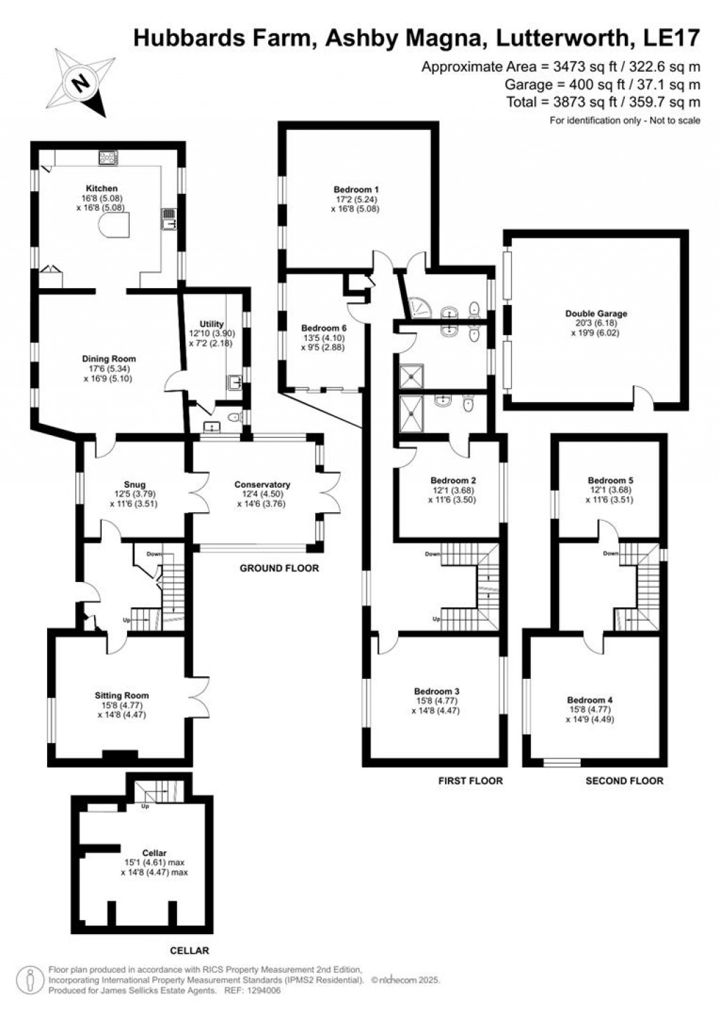 Floorplans For Hubbards Farm, Ashby Magna, Lutterworth