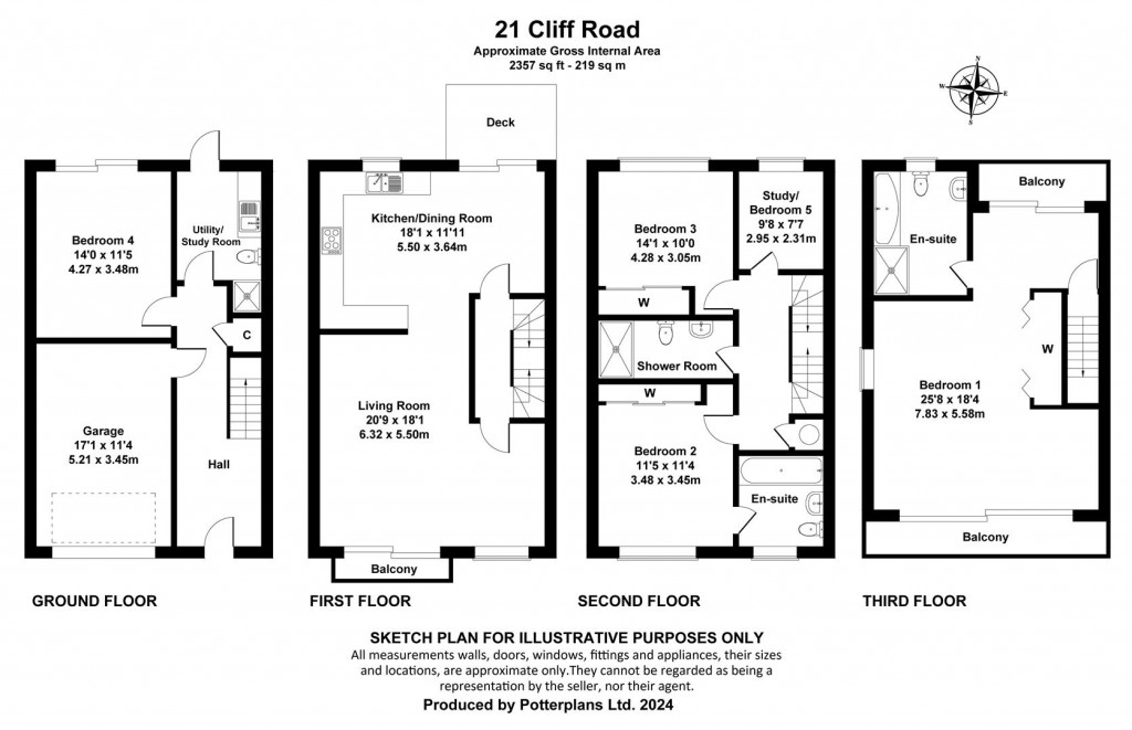 Floorplans For Cowes, Isle of Wight