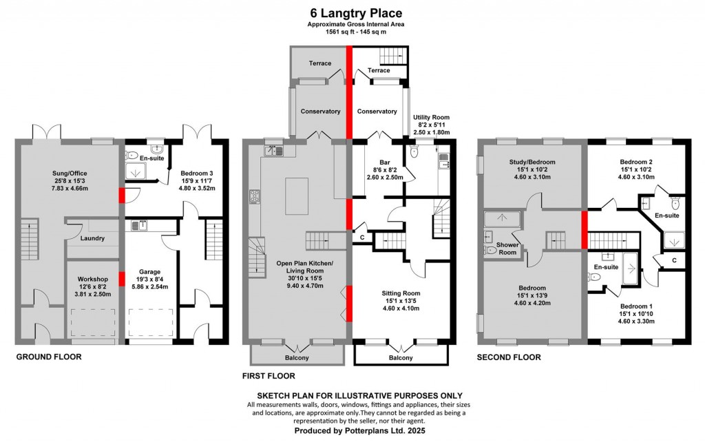 Floorplans For Cowes, Isle Of Wight