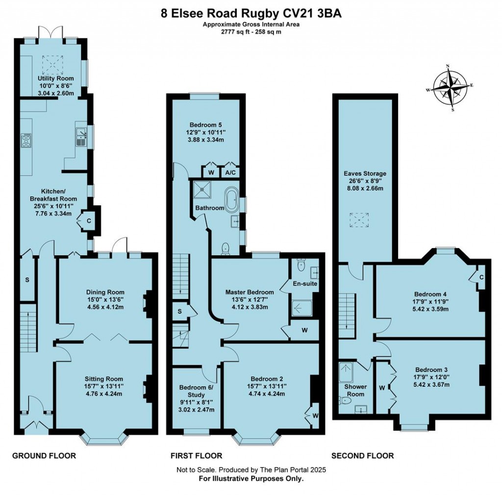 Floorplans For Elsee Road, Rugby, CV21