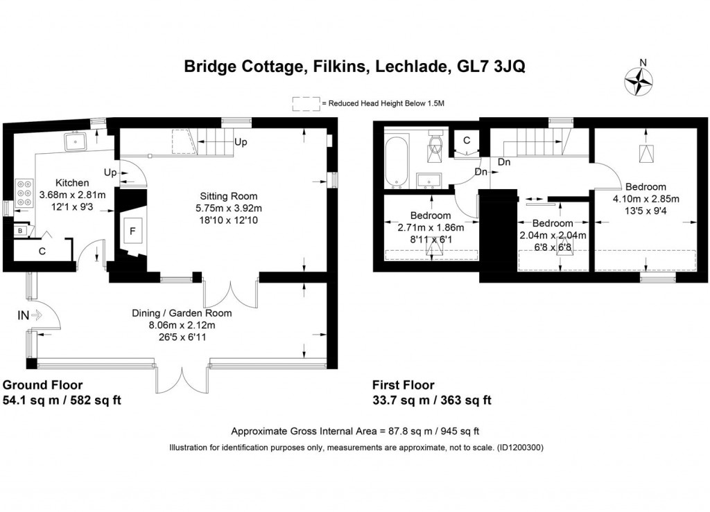Floorplans For Filkins, Oxfordshire