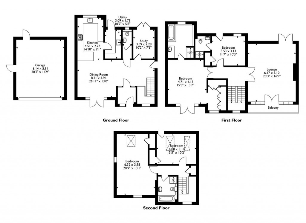 Floorplans For Campden Close, Uppingham, Rutland