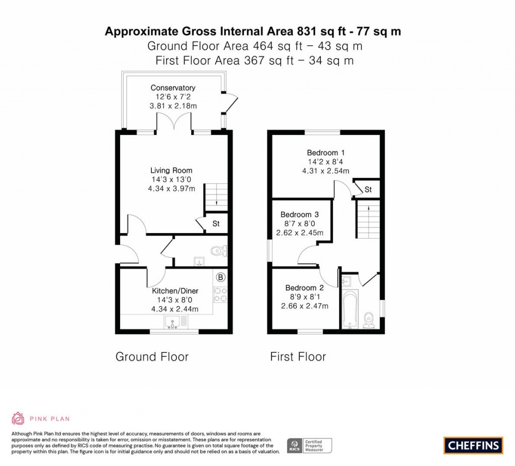 Floorplans For Oak Farm Drive, Little Downham, Ely
