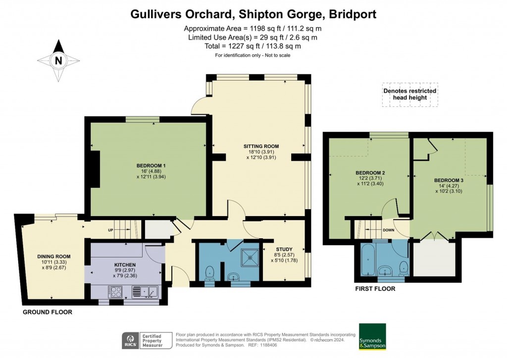 Floorplans For Gullivers Orchard, Shipton Gorge, Bridport