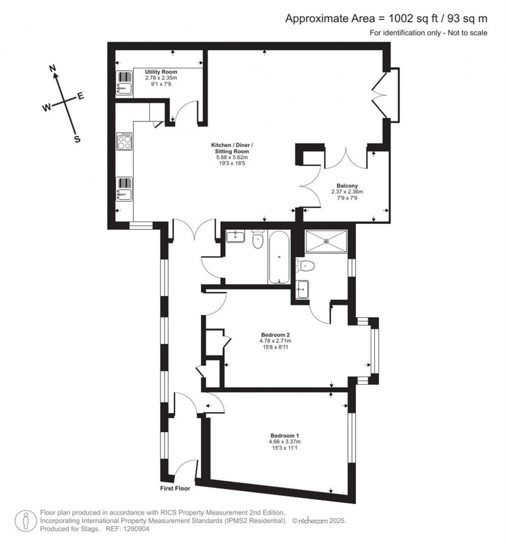 Floorplans For Leechwell Court, Totnes