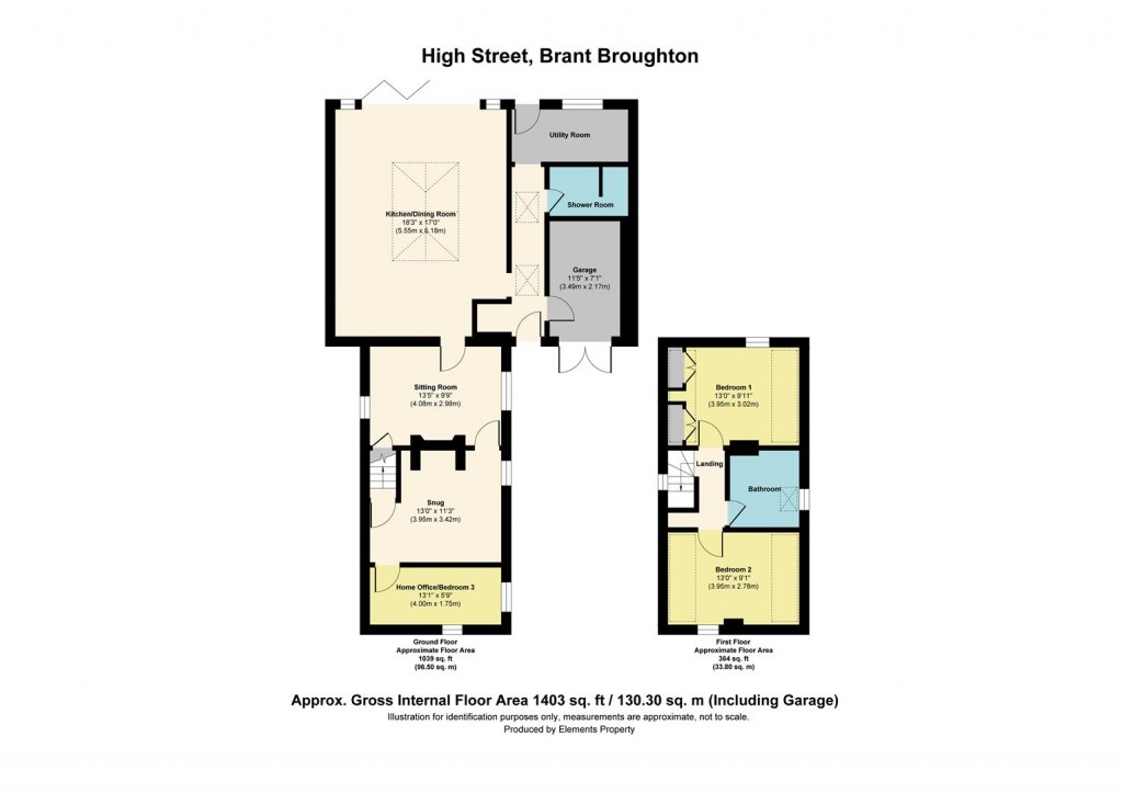 Floorplans For High Street, Brant Broughton