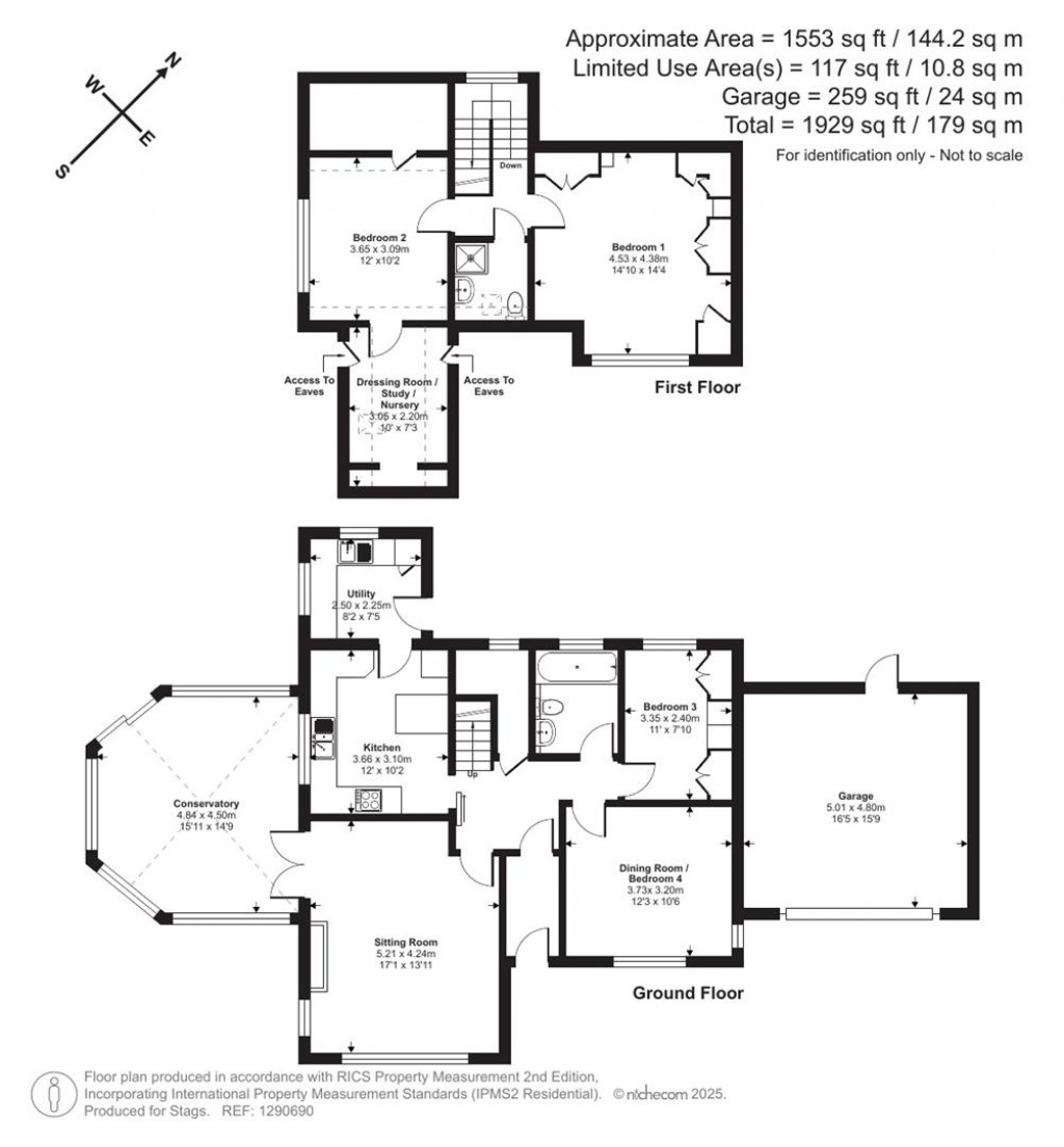 Floorplans For Ashfield Close, Ashford, Barnstaple