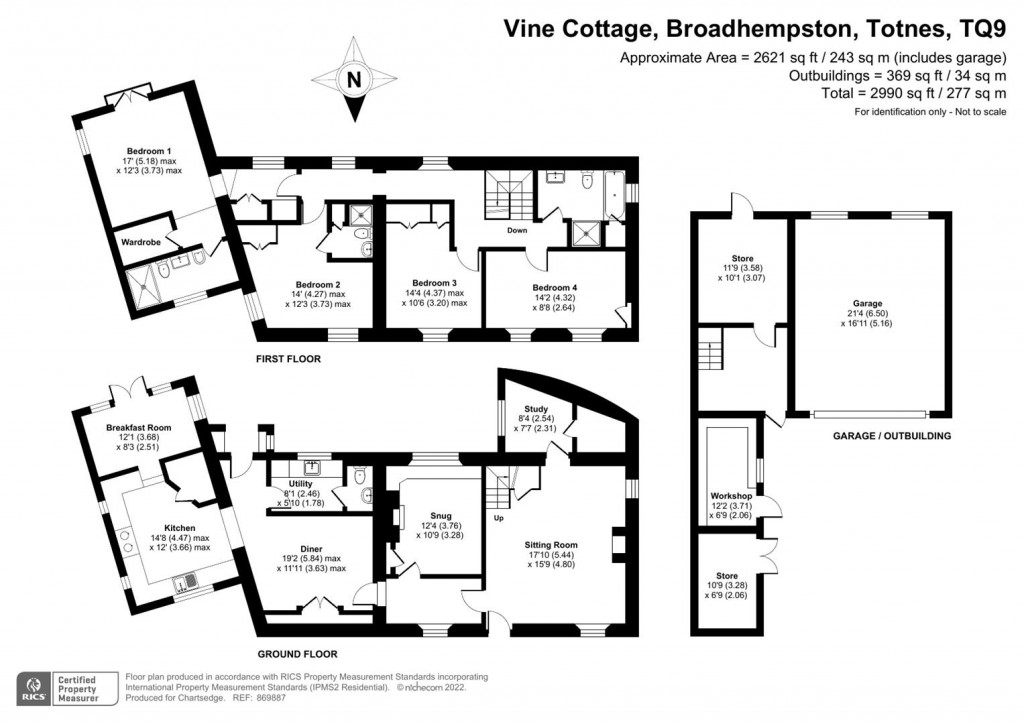 Floorplans For Broadhempston, Totnes