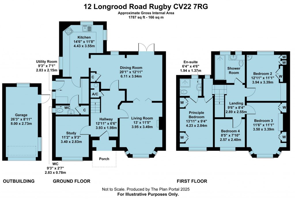 Floorplans For Longrood Road, Rugby, CV22