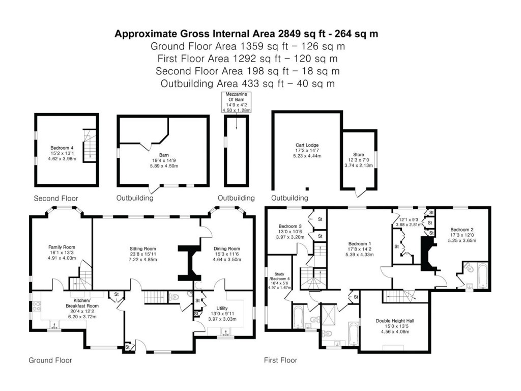 Floorplans For Ickleton Road, Elmdon, Saffron Walden