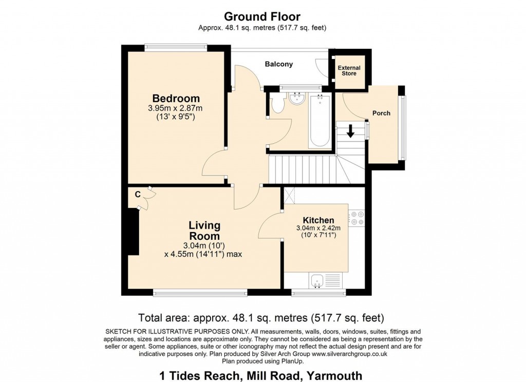 Floorplans For Yarmouth, Isle of Wight